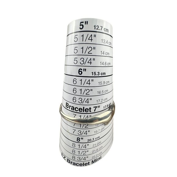 Sterling Silver Ladies Hinged Bracelet Elegantly Designed Modernist Style - Picture 5 of 5